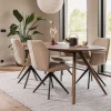 Jesper Home Misaki eetkamerstoel Honey Harvest beehive black
