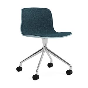 AA141-D163-AA13-01UI_AAC_14_front_uph_Flamiber_Petrol_blue_J4_dusty_blue_2.0_shell_polished_aluminium_base.jpgv1769423008 HAY About a Chair AAC 14 bureaustoel chroom Dusty Blue 2.0 gestoffeerd Flamiber Petrol blue