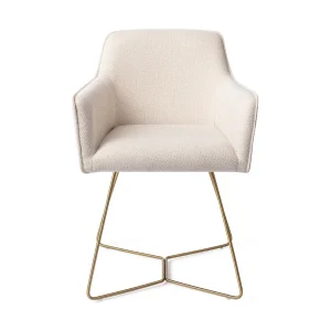 Jesper Home Hofu eetkamerstoel Enoki beehive gold