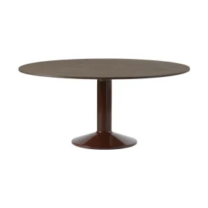 Muuto Midst eettafel rond Ø160 cm Oiled Oak/Dark Red